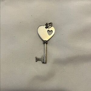 Sterling silver key pendant